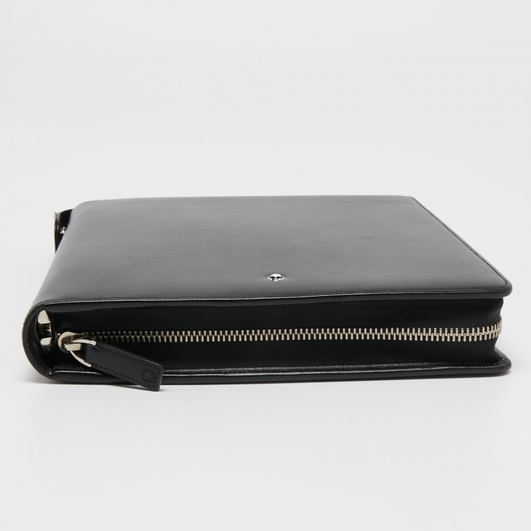 Pre Owned Montblanc Black Leather Meisterstück Notebook Holder