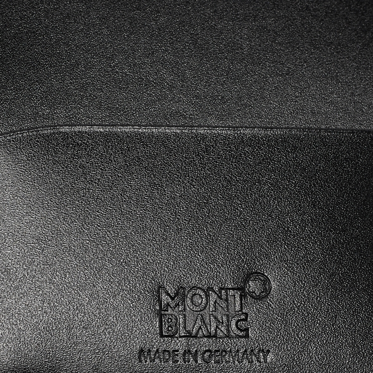 Pre Owned Montblanc Black Leather Meisterstuck Passport Holder