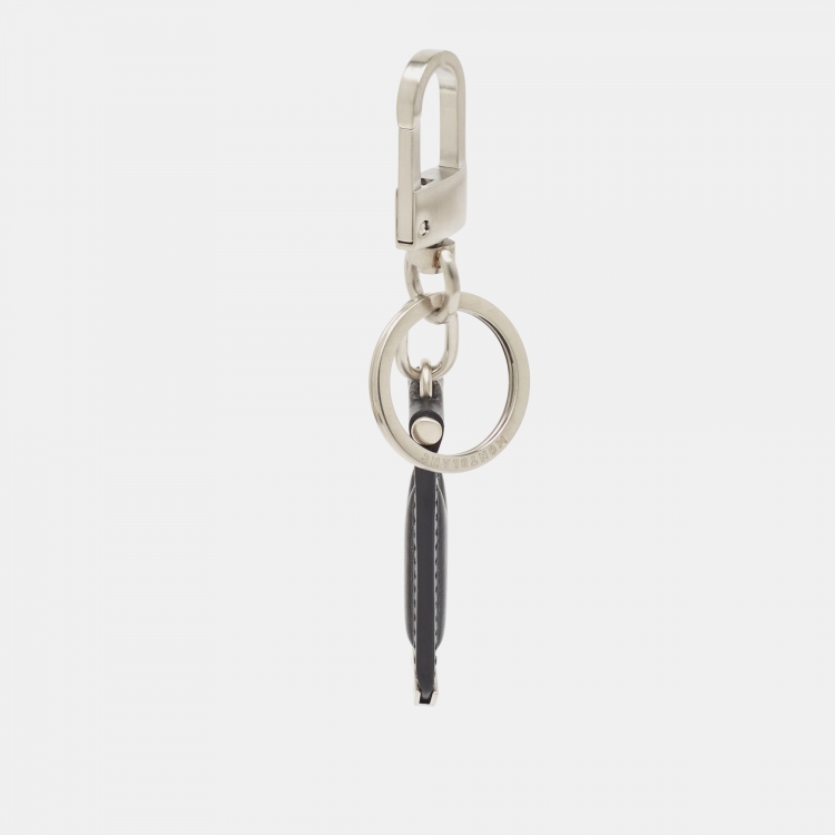 Pre Owned Montblanc Black Leather Meisterstuck Urban Key Fob