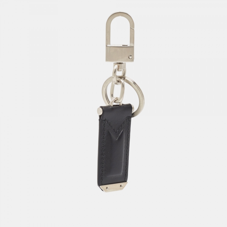 Pre Owned Montblanc Black Leather Meisterstuck Urban Key Fob
