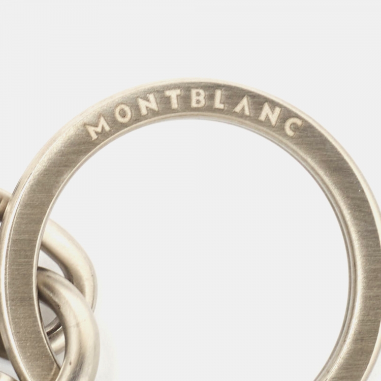 Pre Owned Montblanc Black Leather Meisterstuck Urban Key Fob