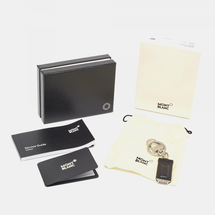 Pre Owned Montblanc Black Leather Meisterstuck Urban Key Fob
