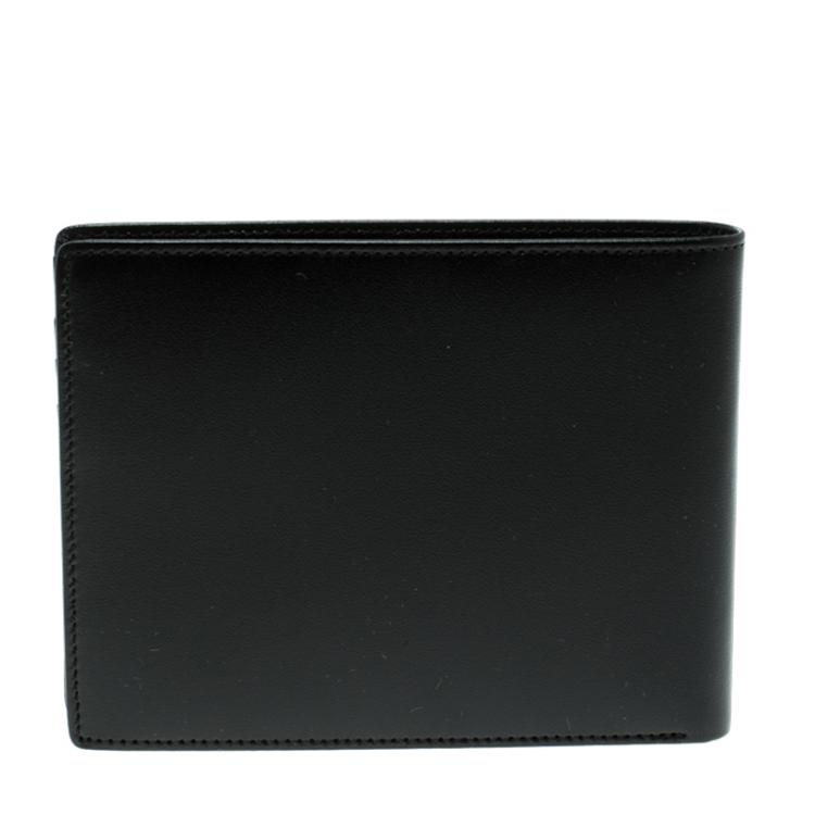 Pre Owned Montblanc Black Leather 6cc Bifold Wallet 