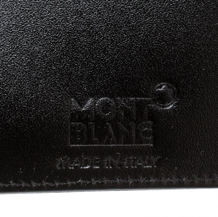 مملوكة مسبقًا Montblanc Black Leather Miesterstuck Bifold Wallet