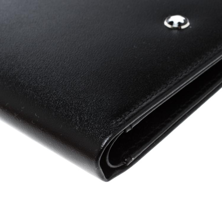 مملوكة مسبقًا Montblanc Black Leather Miesterstuck Bifold Wallet
