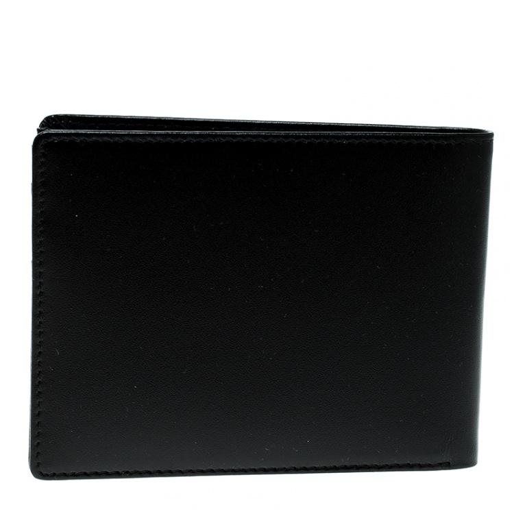 Pre Owned Montblanc Black Leather Miesterstuck Bifold Wallet