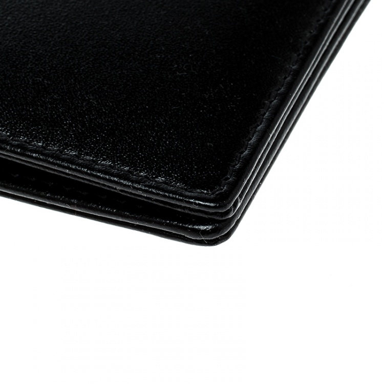 Pre Owned Montblanc Black Leather Miesterstuck Bifold Wallet