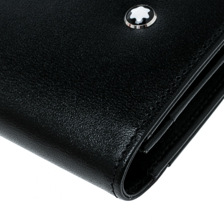 Pre Owned Montblanc Black Leather Meisterstuck Card Holder