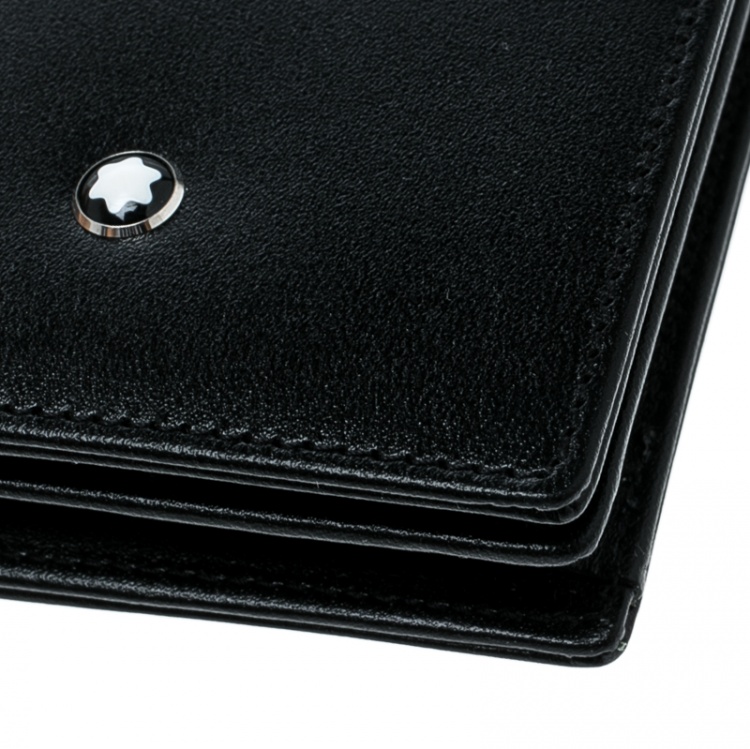Pre Owned Montblanc Black Leather Meisterstuck Card Holder