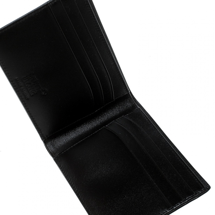 Pre Owned Montblanc Black Leather Meisterstuck Bifold Wallet