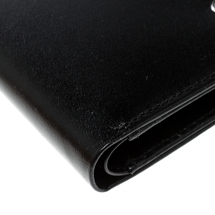 Pre Owned Montblanc Black Leather Meisterstuck Bifold Wallet