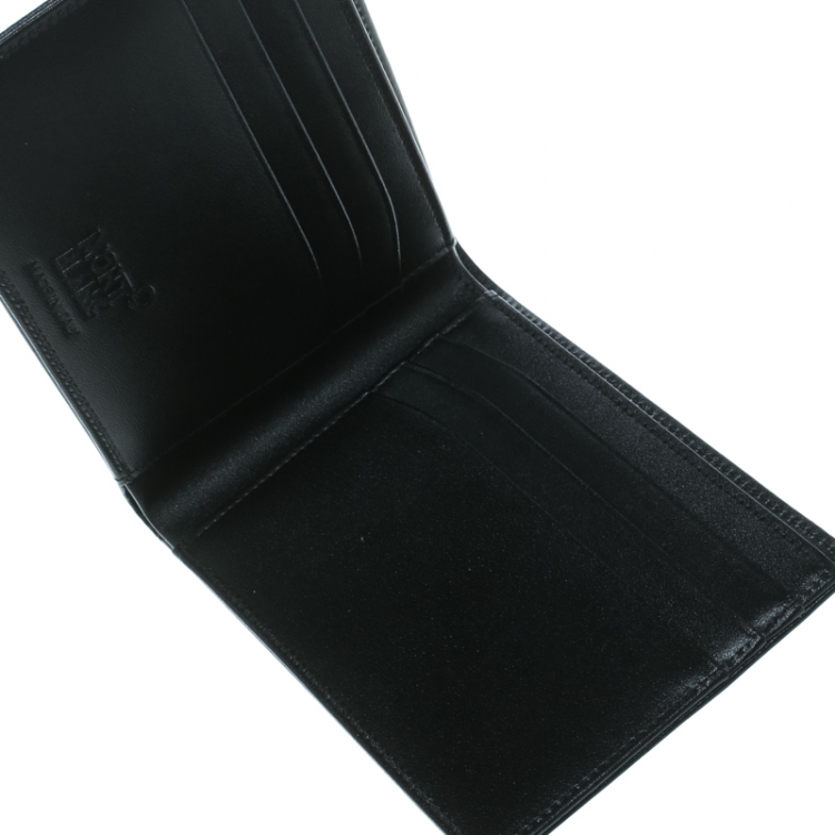 Pre Owned Montblanc Black Leather Miesterstuck Bifold Wallet