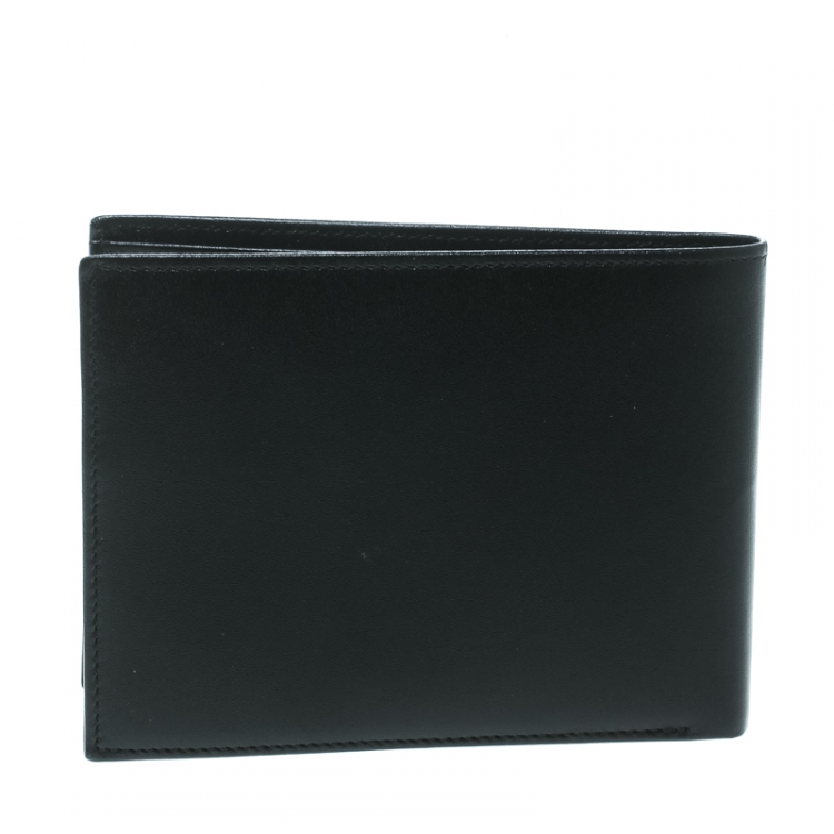Pre Owned Montblanc Black Leather Miesterstuck Bifold Wallet