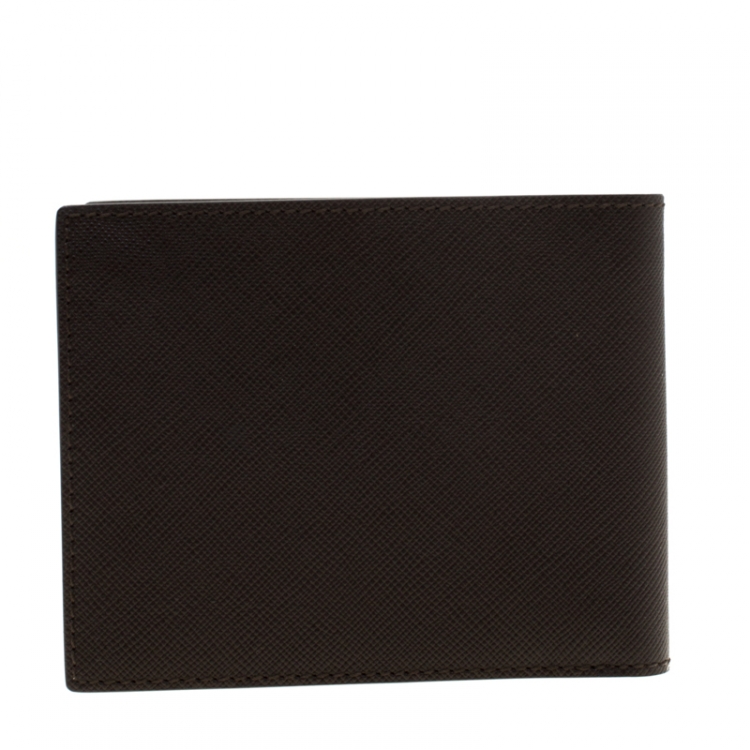 Pre Owned Montblanc Dark Brown Leather Bifold Wallet