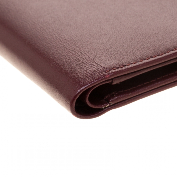 Pre Owned Montblanc Brown Leather Bifold Wallet