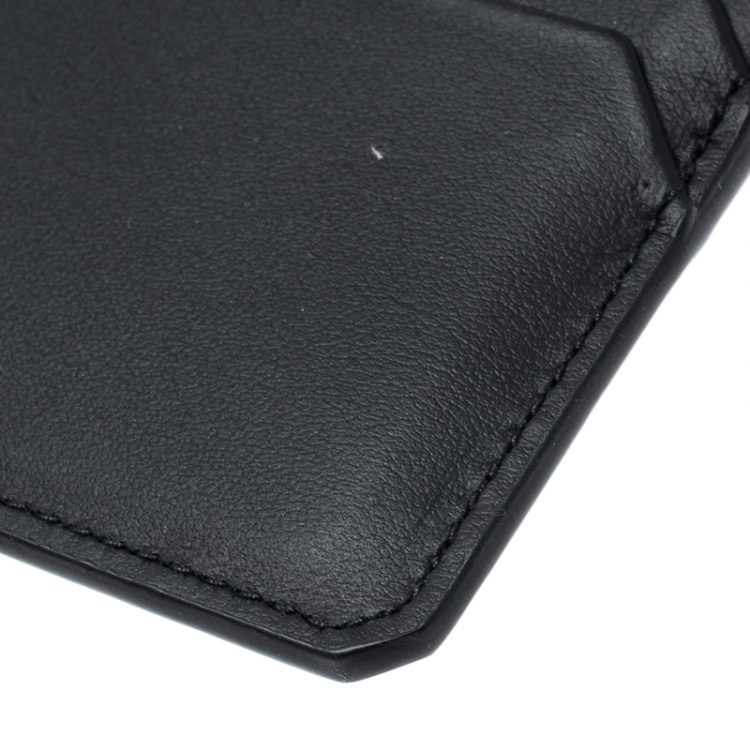 Pre Owned Montblanc Black Leather Urban Spirit Card Holder 6CC