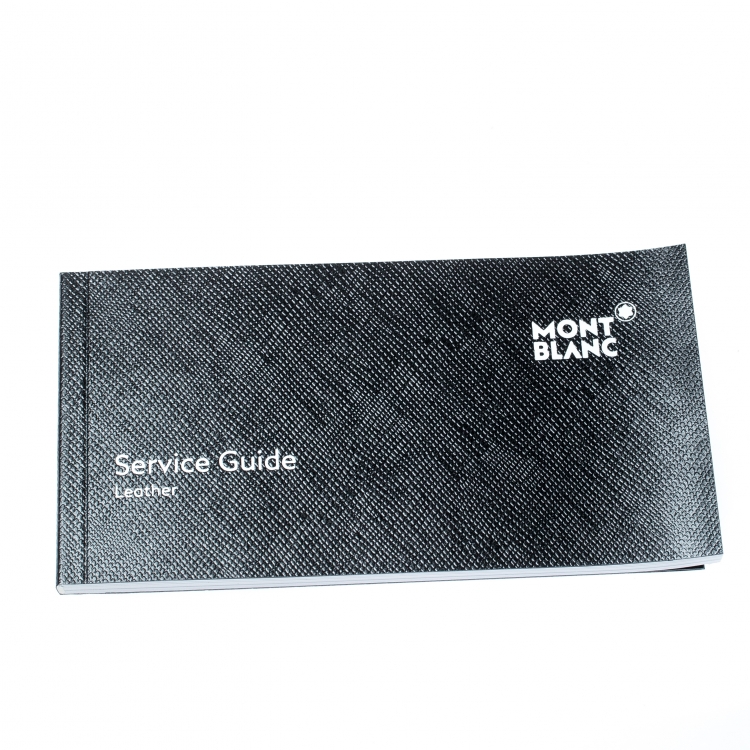 Pre Owned Montblanc Grey Leather Extreme Business Card Holder 