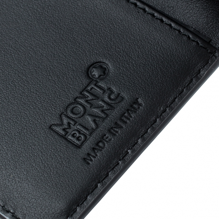 Pre Owned Montblanc Grey Leather Extreme Business Card Holder 