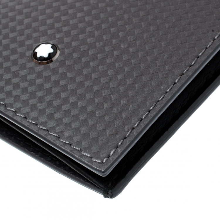 Pre Owned Montblanc Grey Leather Extreme Business Card Holder 