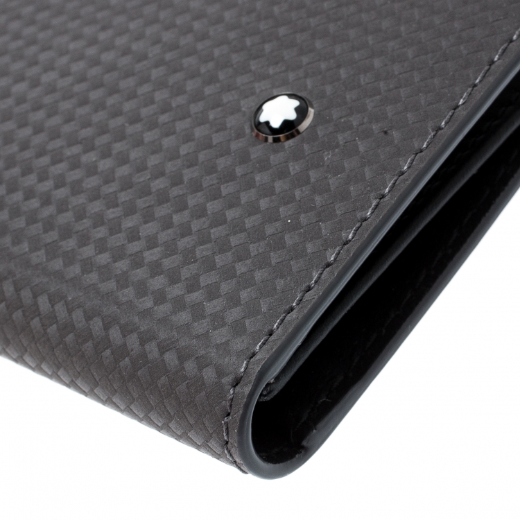 Pre Owned Montblanc Grey Leather Extreme Business Card Holder 