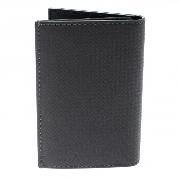 Pre Owned Montblanc Grey Leather Extreme Business Card Holder 