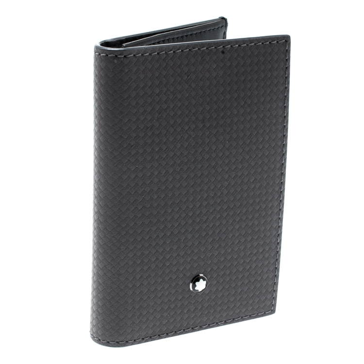 Pre Owned Montblanc Grey Leather Extreme Business Card Holder 