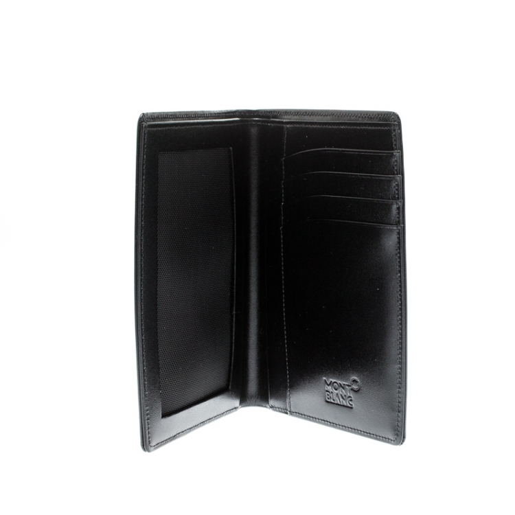 Pre Owned Montblanc Black Leather Meisterstuck Bifold Wallet