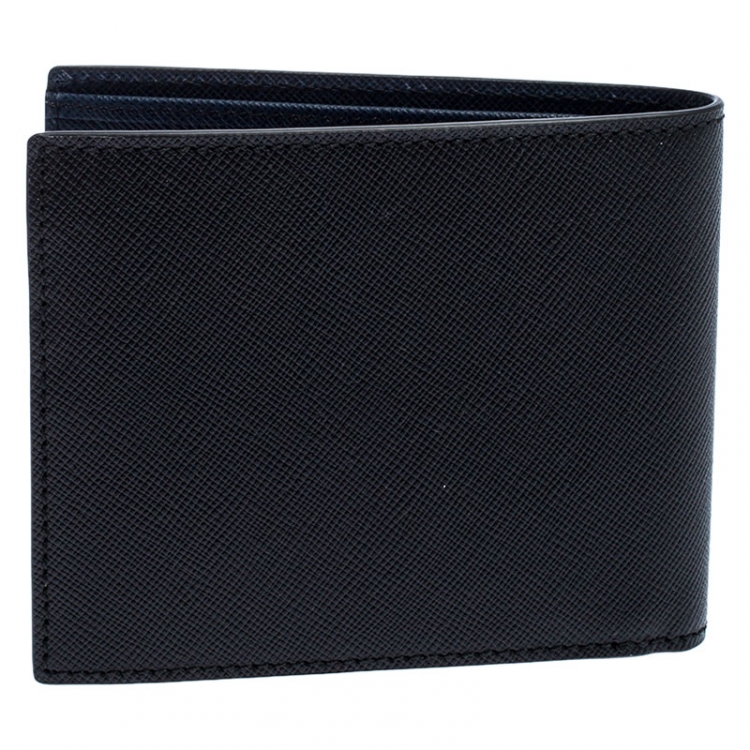 Pre Owned Montblanc Black Leather Sartorial Wallet 6CC