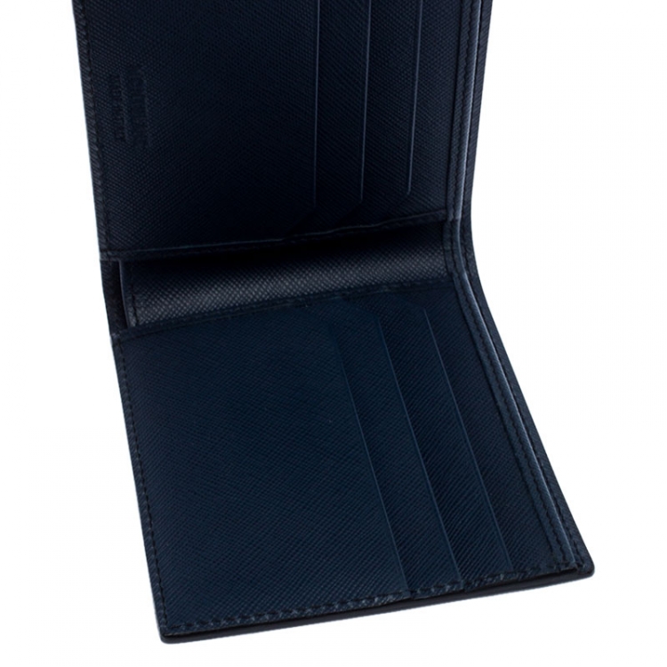 Pre Owned Montblanc Black Leather Miesterstuck Bifold Wallet