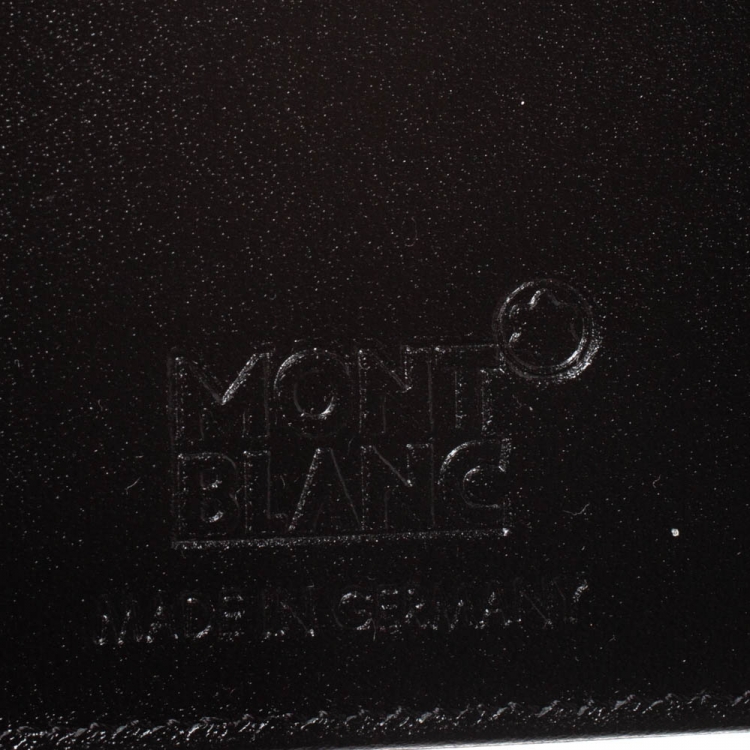Pre Owned Montblanc Black Leather Sartorial Pocket 4cc with ID Card Holder
