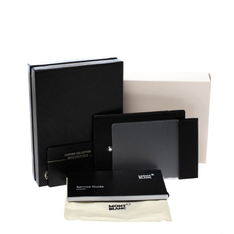 Pre Owned Montblanc Black Leather Sartorial Pocket 4cc with ID Card Holder