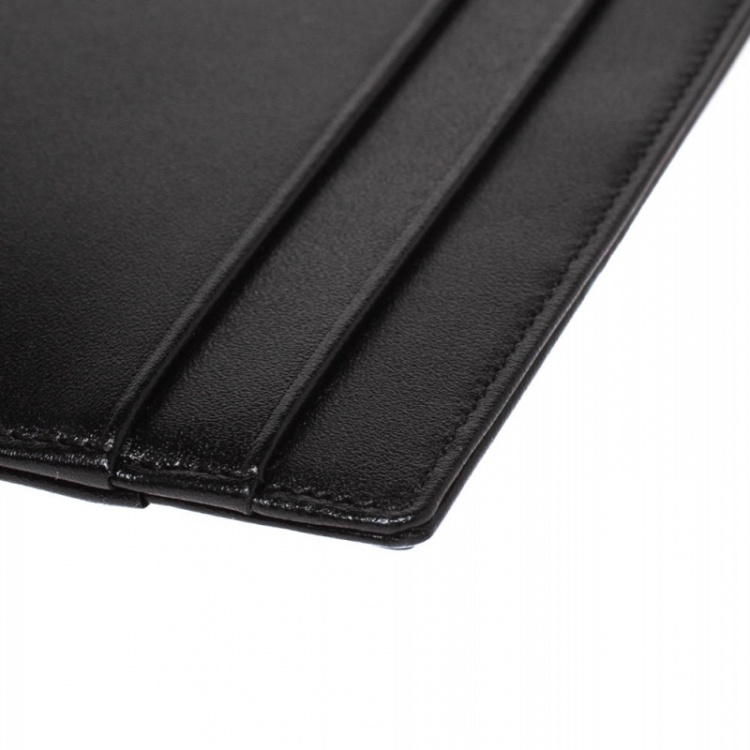 Pre Owned Montblanc Black Leather Sartorial Pocket 4cc with ID Card Holder
