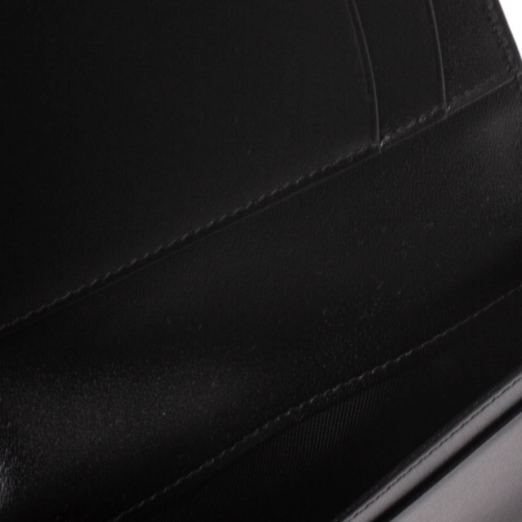 Pre Owned Montblanc Black Leather Meisterstuck Business Card Holder