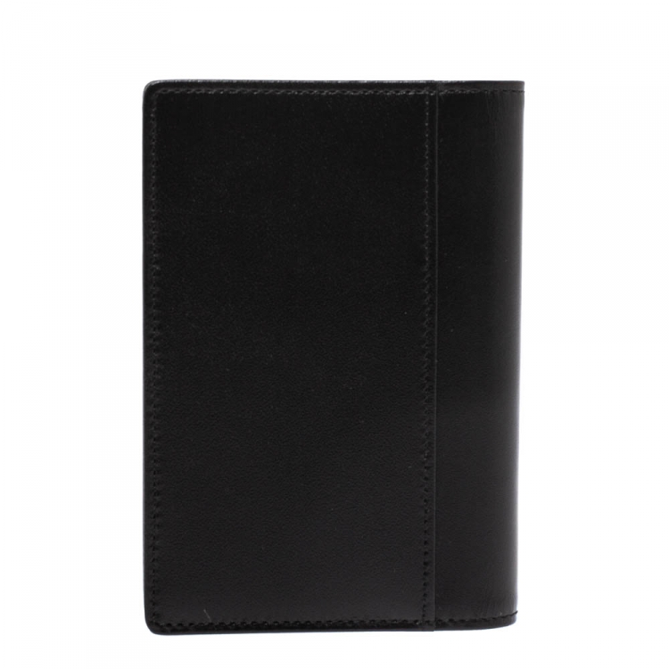Pre Owned Montblanc Black Leather Meisterstuck Business Card Holder