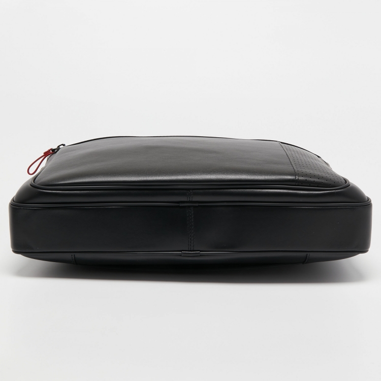 Pre Owned Montblanc Black Leather Document Briefcase