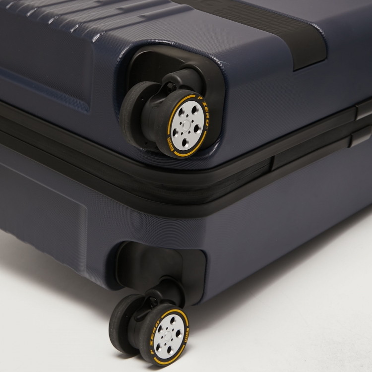 Pre Owned Montblanc Navy Blue Polycarbonate Cabin Trolley 55CM