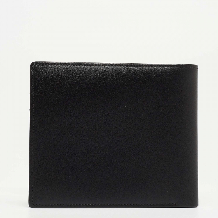 Pre Owned Montblanc Black Leather Meisterstuck View Pocket 11CC Bifold Wallet