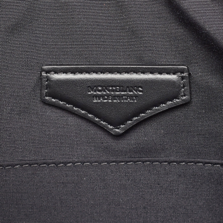 Pre Owned Montblanc Black Leather Meisterstuck Zip Pouch
