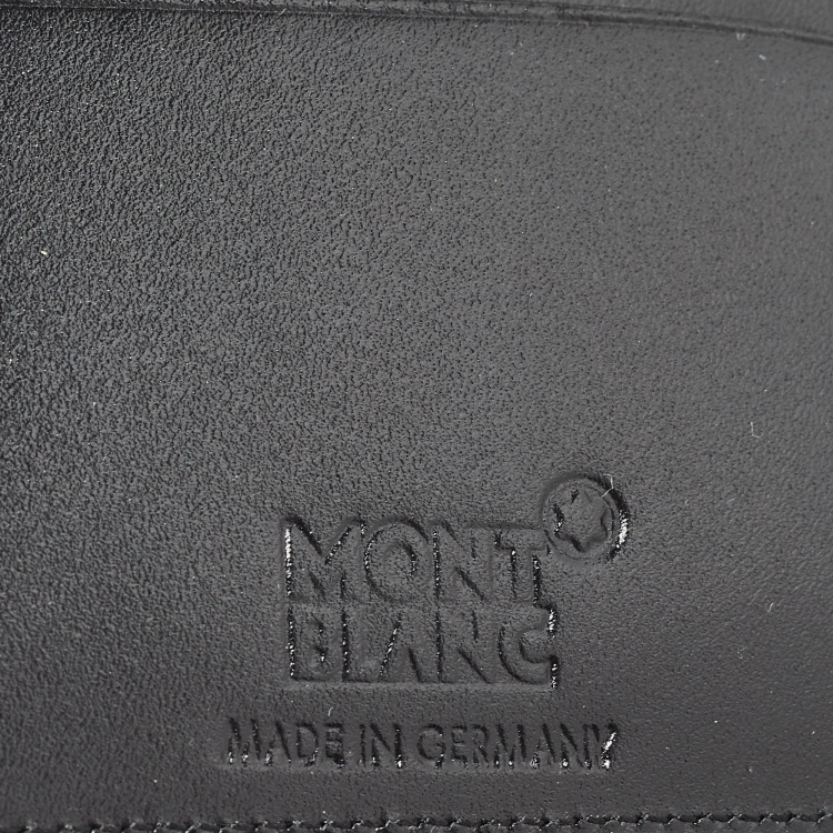 Pre Owned Montblanc Black Glossy Leather Meisterstück 4CC Bifold Wallet