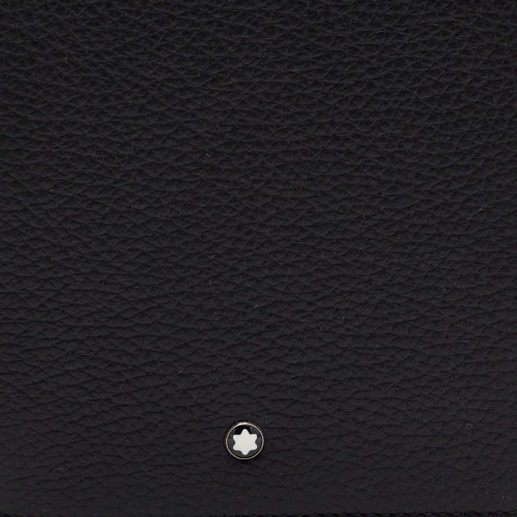 Pre Owned Montblanc Black Leather Meisterstuck 13CC Zip Travel Wallet