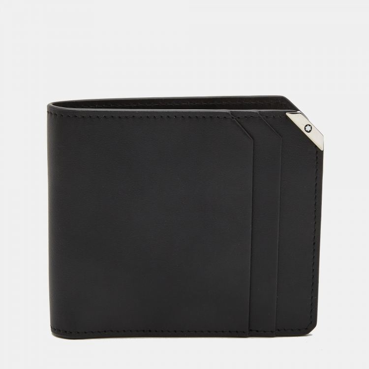 Pre Owned Montblanc Black Leather Urban Spirit 6CC Wallet