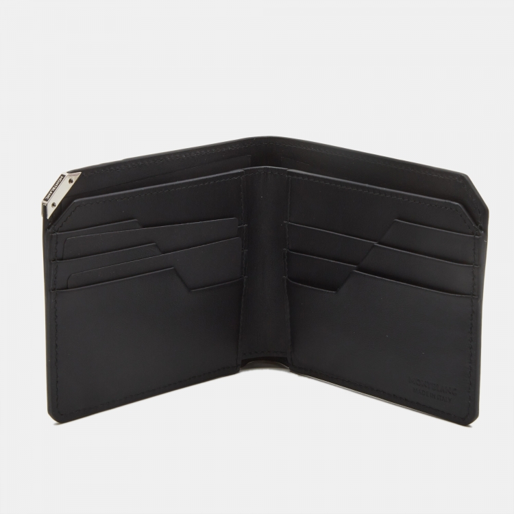 Pre Owned Montblanc Black Leather Urban Spirit 6CC Wallet