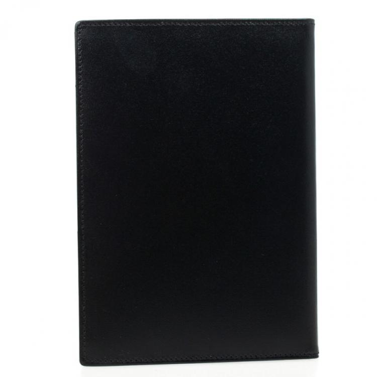 Pre Owned Montblanc Black Meisterstuck Leather Passport Holder