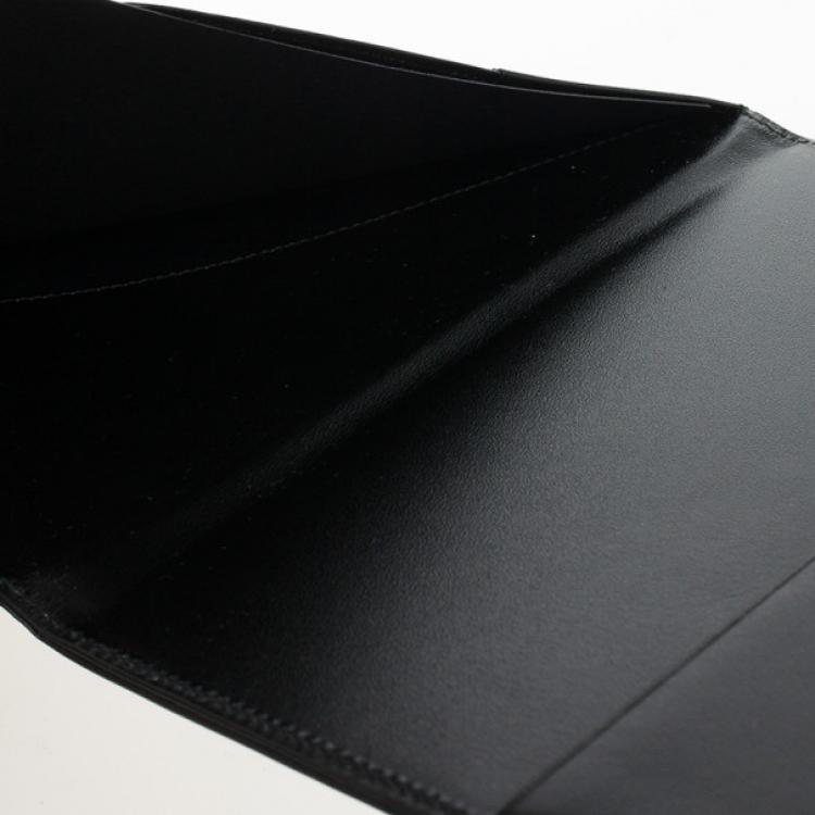 Pre Owned Montblanc Black Meisterstuck Leather Passport Holder