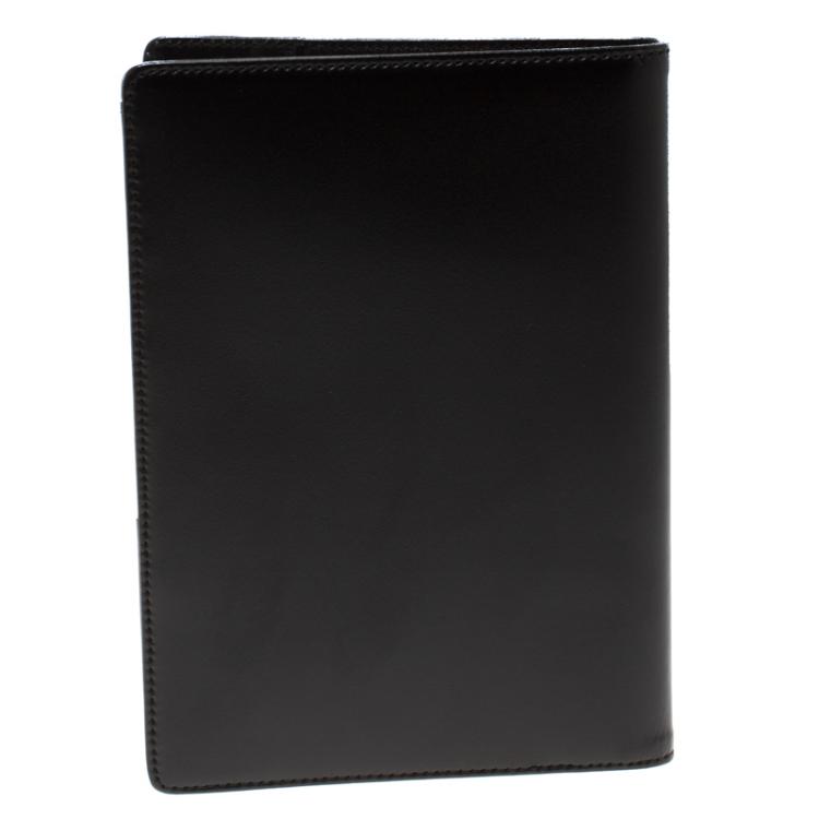 Pre Owned Montblanc Black Leather Meisterstuck Passport Holder