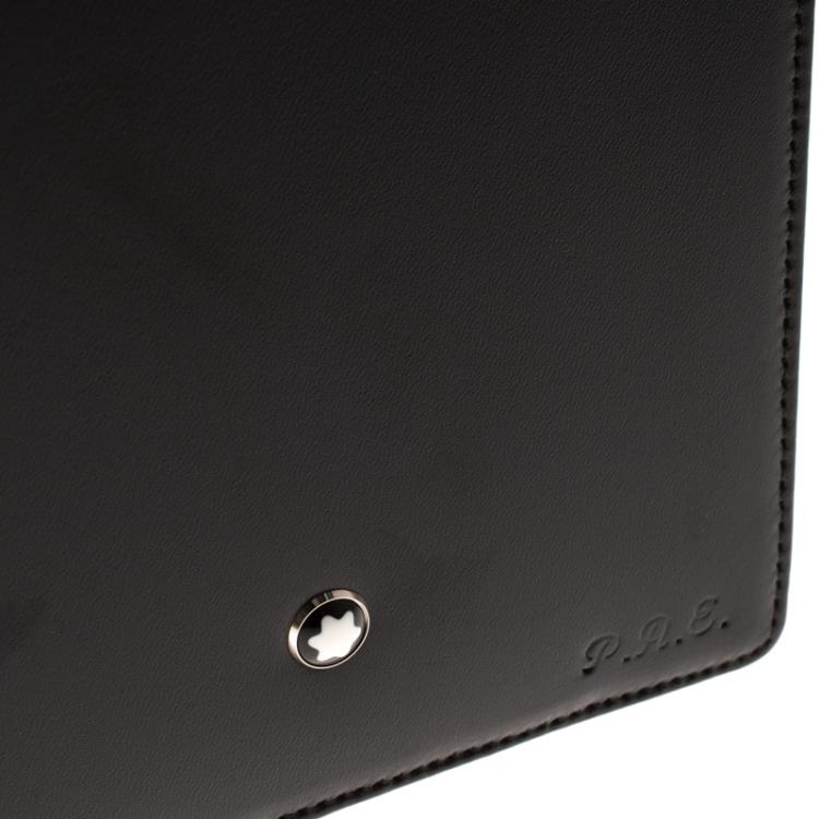 Pre Owned Montblanc Black Leather Meisterstuck Passport Holder