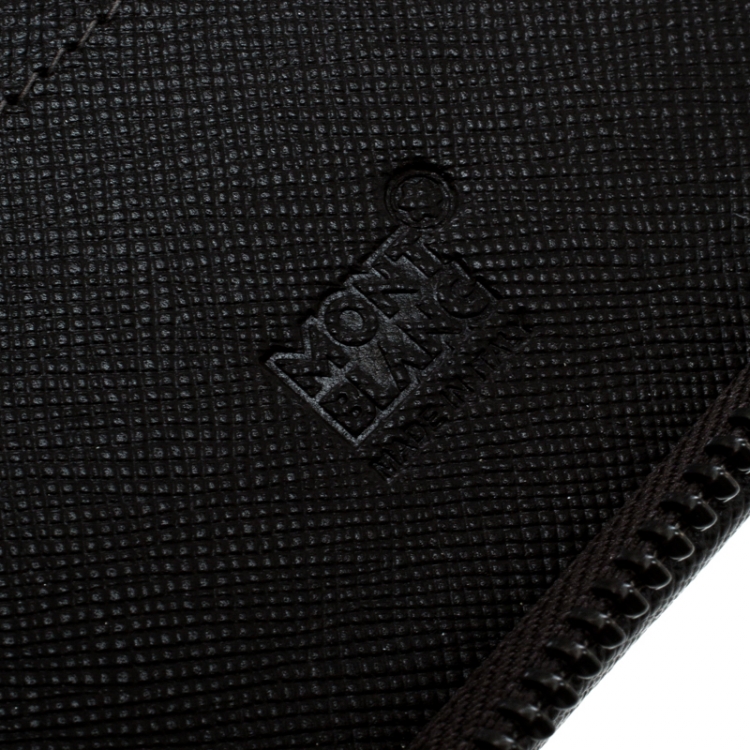 Pre Owned Montblanc Beige Signature Coated Canvas Large Notepad