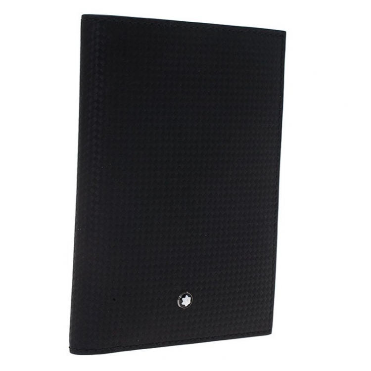 Pre Owned Montblanc Black Leather Extreme Passport Holder