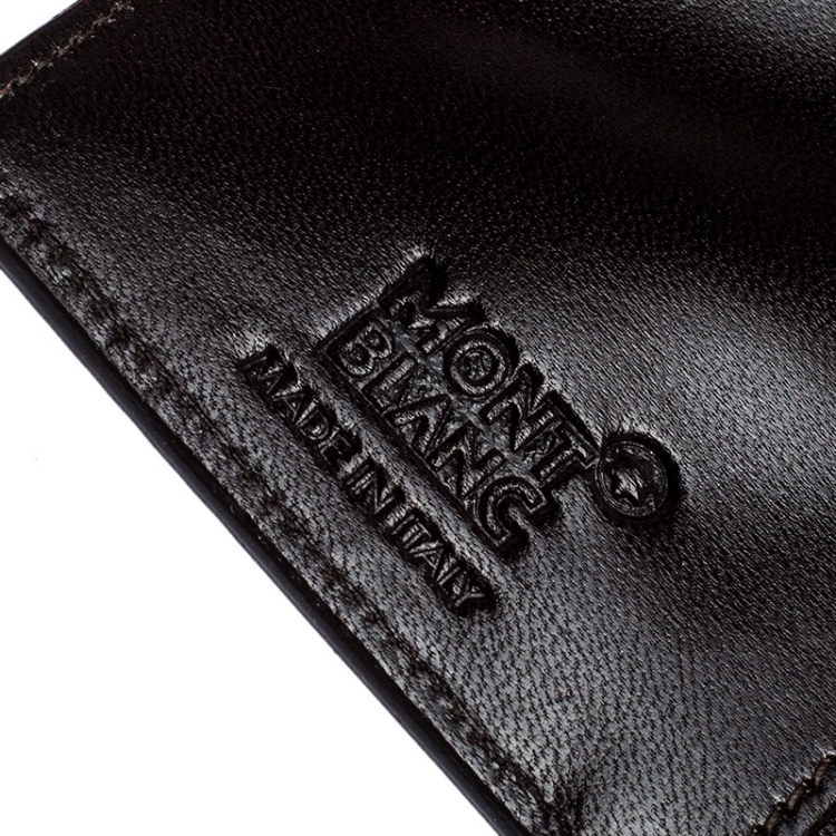 Pre Owned Montblanc Dark Brown Crocodile Embossed Medium La Vie De Boheme Organizer