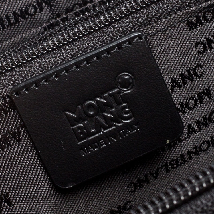 Pre Owned Montblanc Black Nylon and Leather Nightflight Travel Organizer